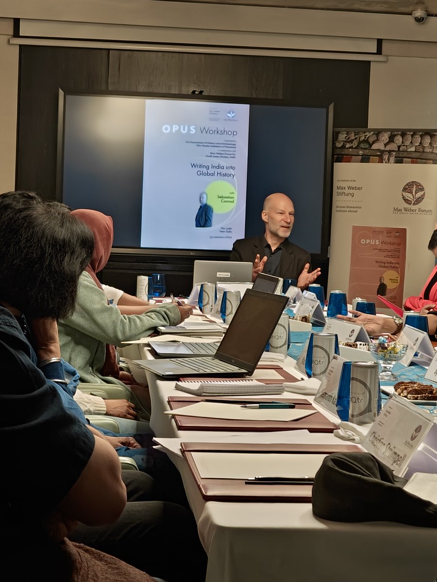 history_snu's tweet image. Our PhD scholars & faculty participated in the OPUS reading session with Prof. Sebastian Conrad on 'Writing India in Global History', in collaboration with @MWF_Delhi on 26 February. A wonderful opportunity to engage with the possibilities & challenges of global history.