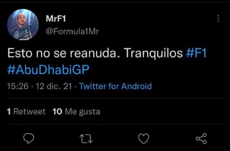 Tranquilos #F1 #AbuDhabiGP