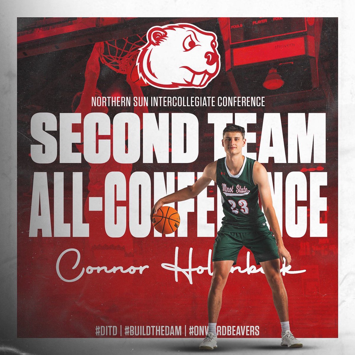 Minot State Men's Hoops (@msubeaversmbb) on Twitter photo Congratulations to our Captain <a href="/ConnorHollenbe5/">Connor Hollenbeck</a> on making 2nd All-Conference. Extraordinary Leader on and off the court. Your Hard work and dedication doesn’t go unnoticed‼️🦫
#DITD |#BuildTheDam |#OnwardBeavers Congratulations to our Captain <a href="/ConnorHollenbe5/">Connor Hollenbeck</a> on making 2nd All-Conference. Extraordinary Leader on and off the court. Your Hard work and dedication doesn’t go unnoticed‼️🦫
#DITD |#BuildTheDam |#OnwardBeavers
