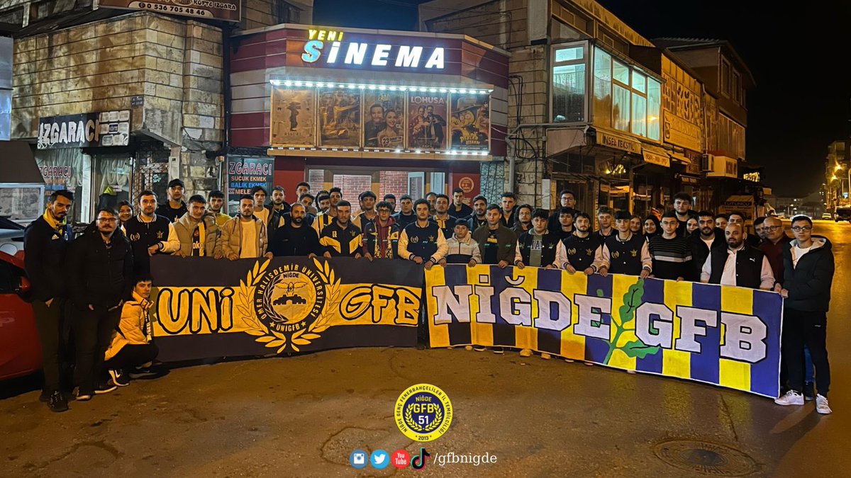 FENERBAHÇE BİZDEN BÜYÜKTÜR Fenerbahçe’mizin Cumhuriyet tarihinin en anlamlı spor başarısının anlatıldığı “Zaferin Rengi” filmini hep beraber izledik. #nigde #niğde #gencfb #SefaReis #Fenerbahçe #gfbnigde #thebestofcity #SahneBizim