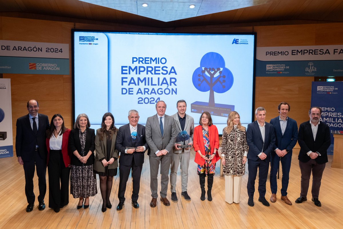 <a href="/MartinMartin_es/">Martín Martín</a> <a href="/GobAragon/">Gobierno de Aragón</a> <a href="/Jorge_Azcon/">Jorge Azcón</a> 👋¡Finaliza la ceremonia del Premio Empresa Familiar de Aragón 2024!

🫂 Gracias a todas las personas que se han querido sumar a este acto, que un año más ha llenado la sala Galve del <a href="/AuditorioZGZ/">Auditorio de Zaragoza Princesa Leonor</a>. Y ¡enhorabuena a los premiados!