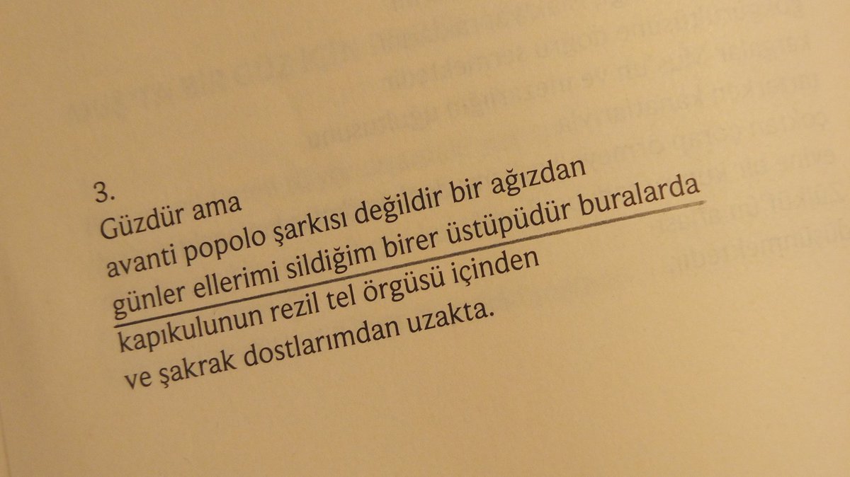 … günler ellerimi sildiğim birer üstüpüdür buralarda … |İsmet Özel, Muş’ta Bir Güz İçin Prelüdler.