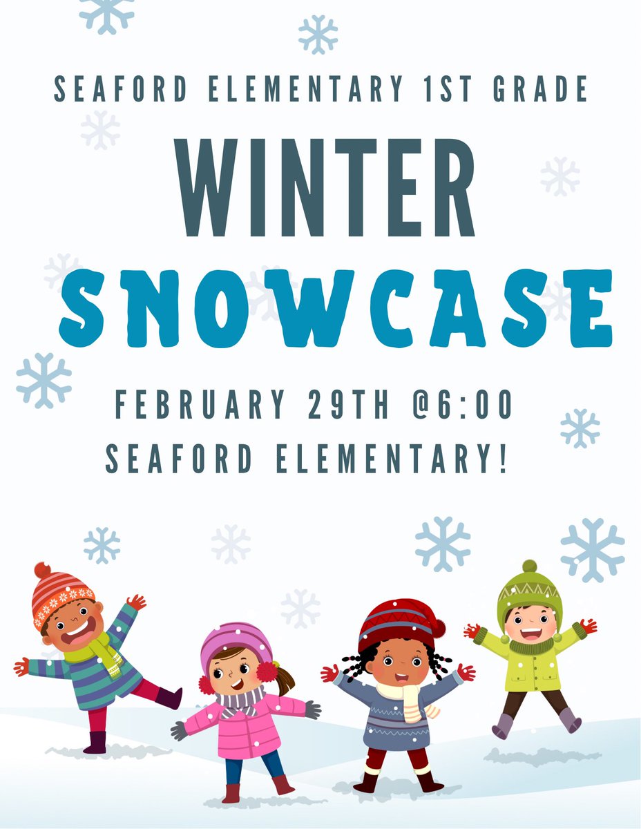 Tonight is the night! Our 1st graders are singing all things snow and would LOVE for you to join us at 6:00pm in our auditorium!