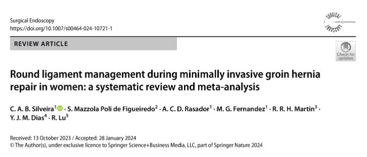 Carlos Silveira, MD (@carlosabs99) on Twitter photo To transect or not to transect?
Our fresh paper published at surgical endoscopy! ✅ <a href="/acrasador/">Ana Caroline Rasador, MD</a> <a href="/sergiomazzola2/">Sergio Mazzola</a> <a href="/rafaelrhmartin/">Rafael Martin, MD</a> <a href="/MGfernandez21/">Miguel Fernandez, MD</a> <a href="/yasminjmdias/">Yasmin Dias</a> @RichardLuMD
link.springer.com/article/10.100… To transect or not to transect?
Our fresh paper published at surgical endoscopy! ✅ <a href="/acrasador/">Ana Caroline Rasador, MD</a> <a href="/sergiomazzola2/">Sergio Mazzola</a> <a href="/rafaelrhmartin/">Rafael Martin, MD</a> <a href="/MGfernandez21/">Miguel Fernandez, MD</a> <a href="/yasminjmdias/">Yasmin Dias</a> @RichardLuMD
link.springer.com/article/10.100…