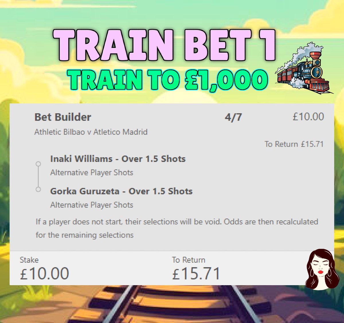 EmilyTaylorTips's tweet photo. BET 1 OF MY TRAIN 😍🚂

£10 TO £1,000 CHALLENGE 🎁

I have just posted 3 Wildshots on my Instagram for tonight's games 👀

Everybody who ❤️ and retweets this tweet will get my upcoming tips for FREE! 👀

Turn my notifications on and drop me a follow to receive my tips everyday🔔 https://t.co/yOMJRXonfO