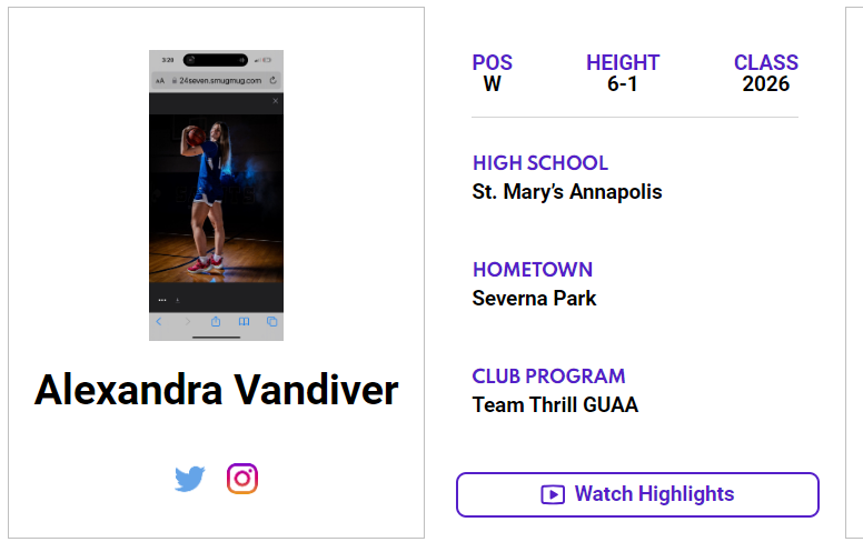 MD-2026 W Alexandra Vandiver (@ALove30_2026) has a 𝙈𝙖𝙭𝙍𝙚𝙘𝙧𝙪𝙞𝙩 𝙋𝙡𝙖𝙮𝙚𝙧 𝙋𝙧𝙤𝙛𝙞𝙡𝙚 on our website! Check out her profile! 👇 jrallstar.com/maxrecruit/max… Get yours today! 👉 jrallstar.com/maxrecruit