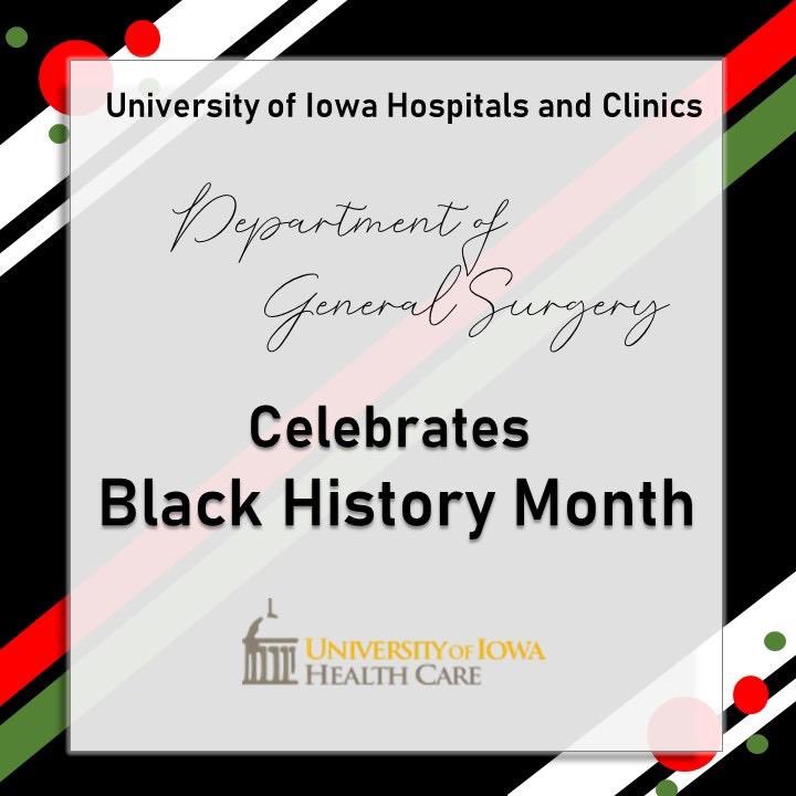Black History Month Spotlight on trailblazer Dr. Dionne Skeete

🌟Director-Acute Care Surgery
🌟FIRST Black woman Full Professor in Dept
🌟As ATLS director enhanced trauma care quality across Iowa! 

🎉We celebrate you and your impact on our community, Dr. Skeete!!!
#BHM