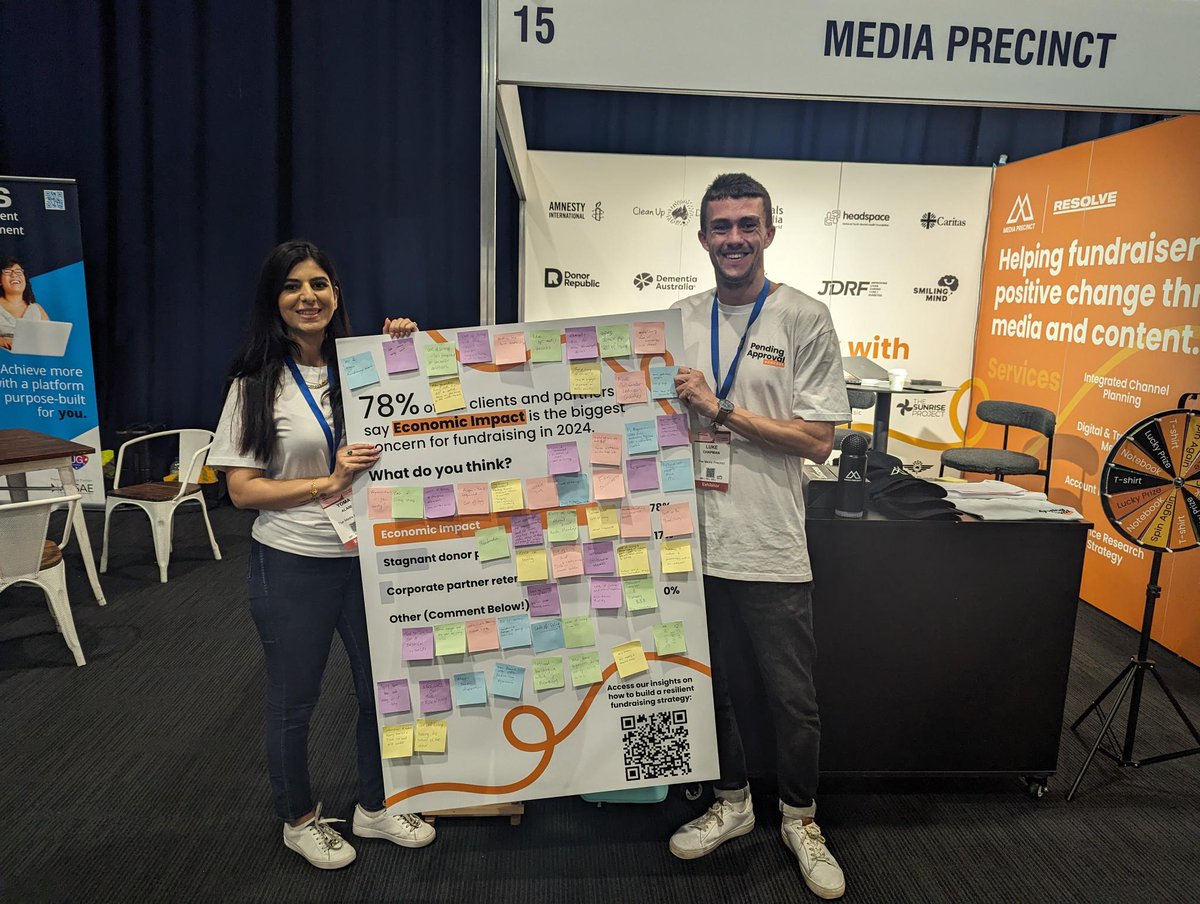 📣 ATTENTION!! 📣

You've got 1 hour left to head down to stand #15 at the @fundinstituteau Annual Conference and win some prizes from the Media Precinct Wheel, as well as contribute to our fundraising research board.

#mediaagency #creativeagency #fundraising #FIAConf2024