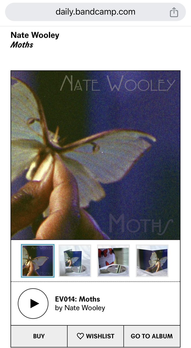 Our latest release, Nate Wooley’s “Moths,” was listed as one of the Best Contemporary Classical Albums of February 2024 by @pmarg via @Bandcamp !! So proud of Nate and the trio for making this beautiful and intriguing release.