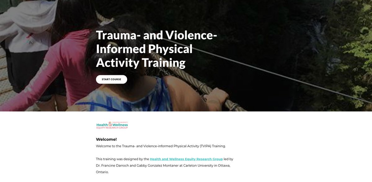 Interested in learning about trauma- and violence-informed approaches to physical activity in diverse settings? Today we launched our free online TVIPA training modules. You can check them out here: buff.ly/432smPs