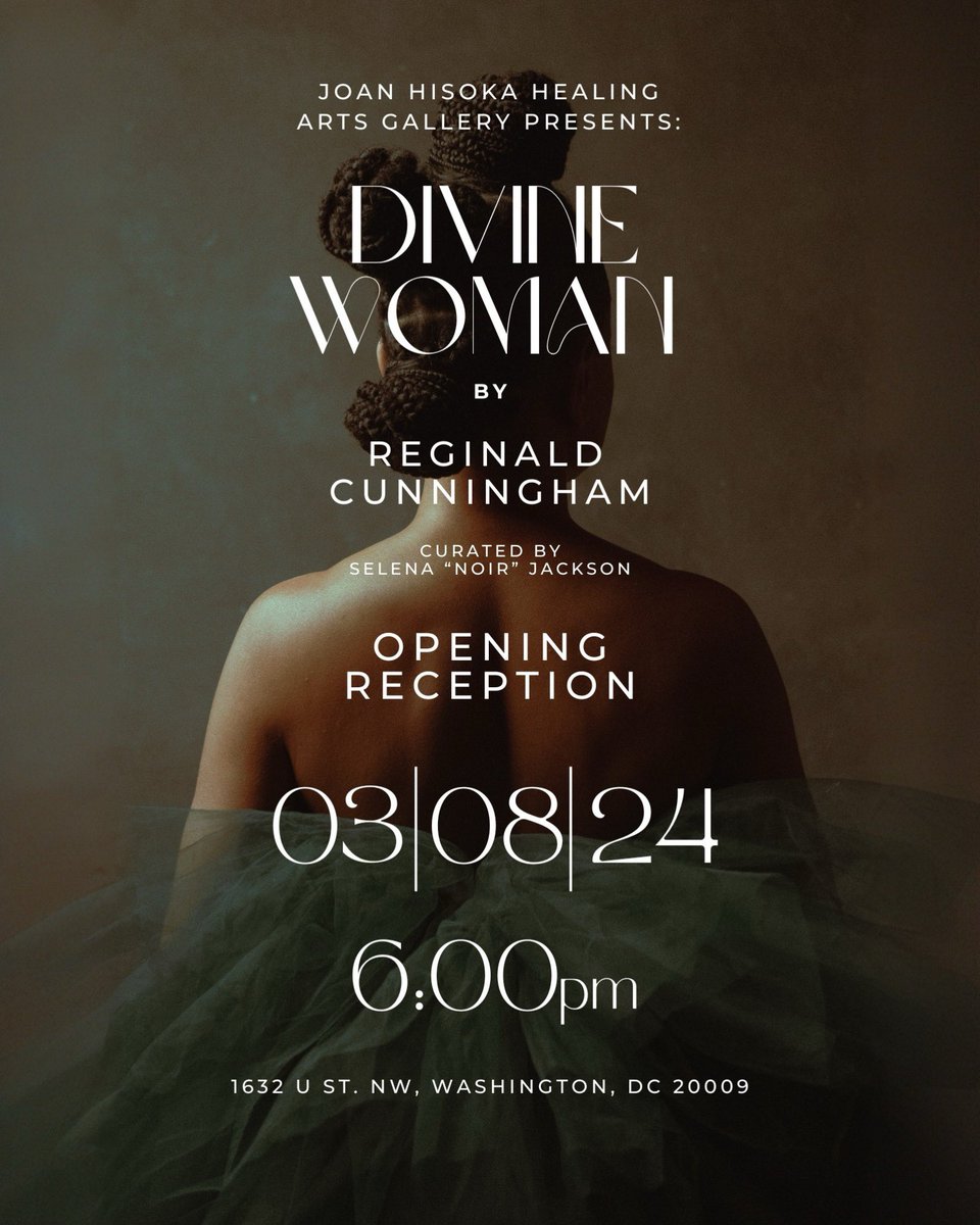 If you’re in the DC area on March 8, I’d love to see you at the opening of my new solo gallery show, “Divine Woman” at <a href="/HisaokaArts/">Joan Hisaoka Gallery</a>! 

Please share with your friends…retweet, allat! 

See y’all there!