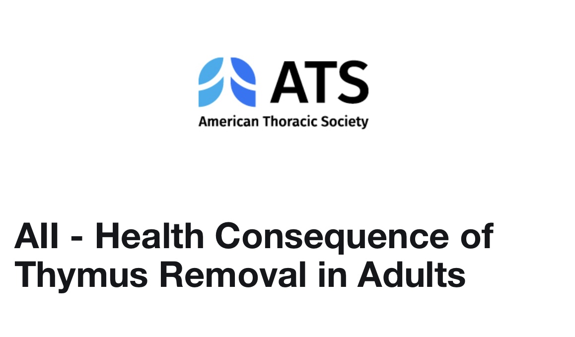 📍March 5th, Journal Club ⏰10 AM ET 📄@NEJM article: Health consequences of thymus removal in adults 🔗thoracic.zoom.us/meeting/regist… Authors: Drs. Kooshesh and Scadden @MGHMedicine