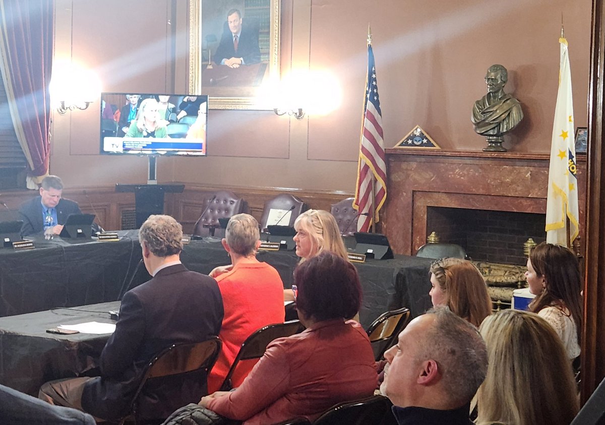 Thank you to all the everyday Rhode Islanders, including faith leaders, high school & college students, and librarians, who came out to testify in support of our #FreedomToRead and our legislation to #BanBookBans in #RhodeIsland ✨️📚 📖✨️