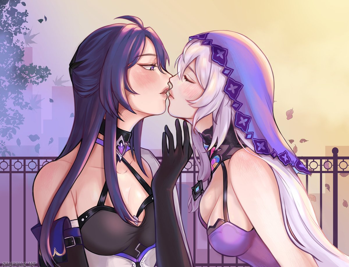 Acheron and Black Swan under a sunset 💜

#honkaistarrailfanart