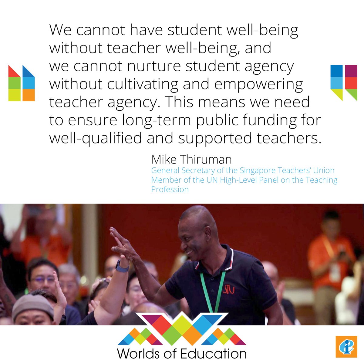 The United Nations High-Level Panel on the Teaching Profession launched their recommendations to end the global teacher shortage. We asked Mike Thiruman about his work on the Panel and a more collaborative approach in education policymaking. ➡️ eiie.io/49sev7b