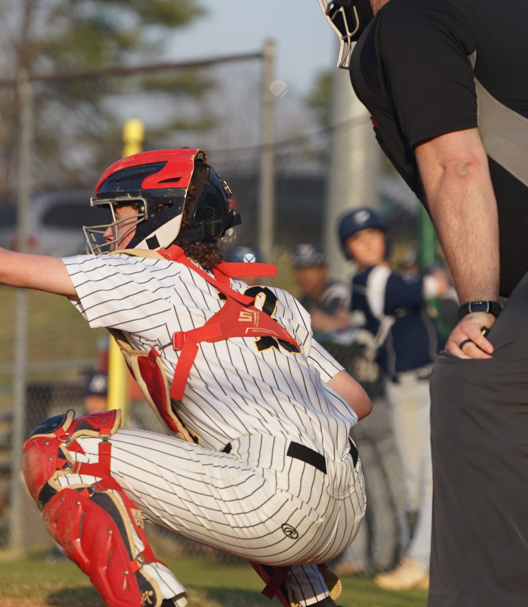 Tyler's first AB in high school and he hits a double with an RBI.
Great way to start off the week <a href="/tycotterill15/">Tyler Cotterill</a> 
Loved watching him catch, too!
We lost the first 2 games but tonight, came home with a win!
Go Cougs!