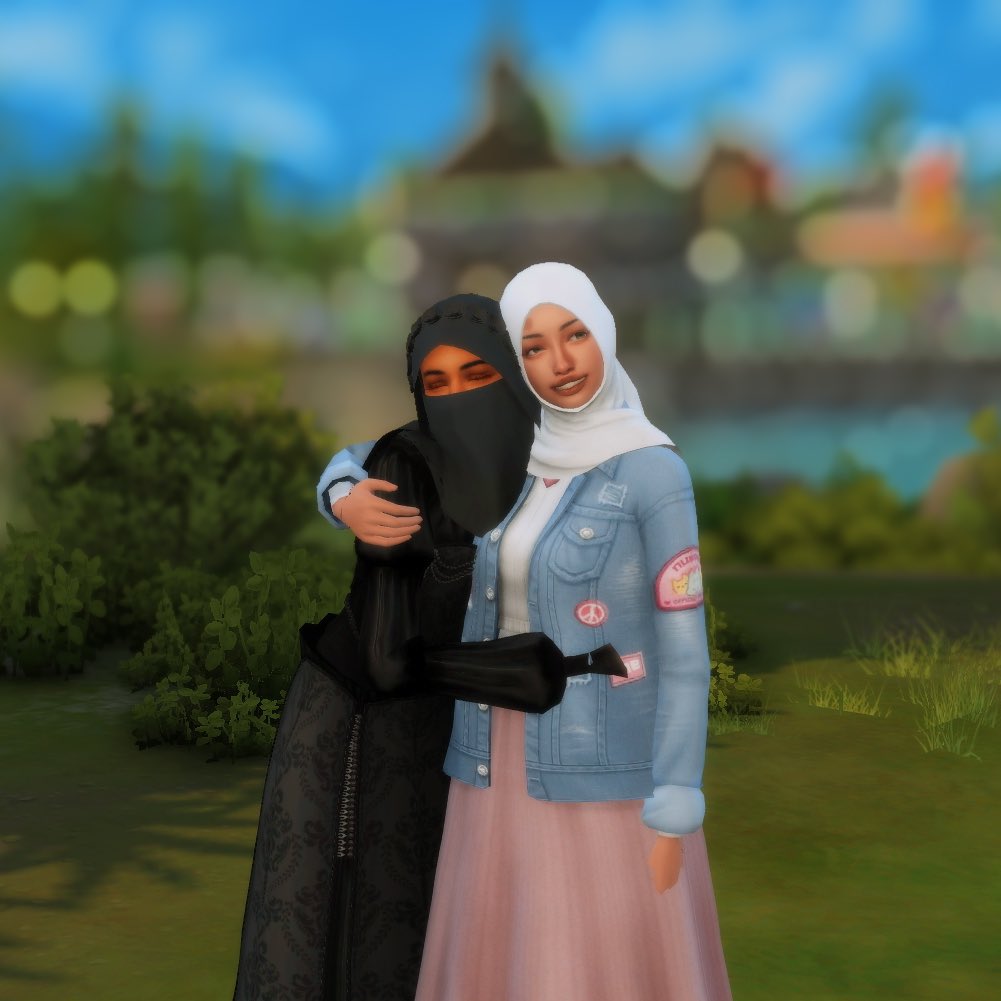 Harirsims's tweet photo. My hijabies simdump of the month is here 🖤🩷

#TheSims4 #ShowUsYourSims https://t.co/yd9qh4b2f3