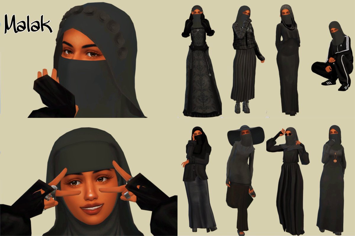 Harirsims's tweet photo. My hijabies simdump of the month is here 🖤🩷

#TheSims4 #ShowUsYourSims https://t.co/yd9qh4b2f3