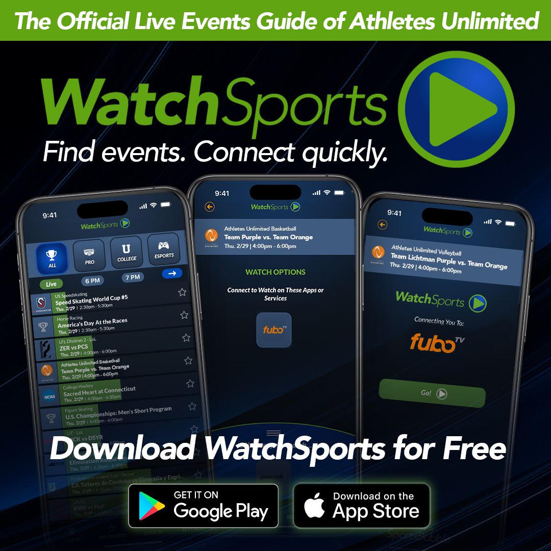WatchSportsApp's tweet photo. Equitable exposure for women's sports starts with easy Discovery and fast Access to live sports events across viewing platforms. Game on! 🏀⚽️⚾️🎾🏐🏈🏒⛳️ https://t.co/3nOjjZqhOy