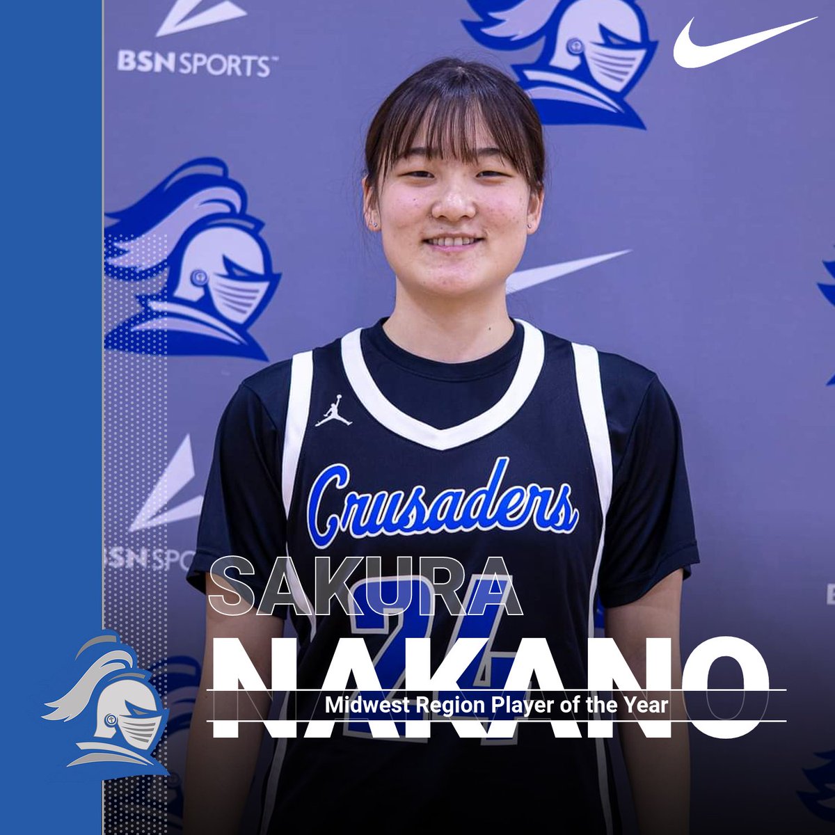 Sakura Nakano named Midwest Regional Player of the Year
🔵⚪️