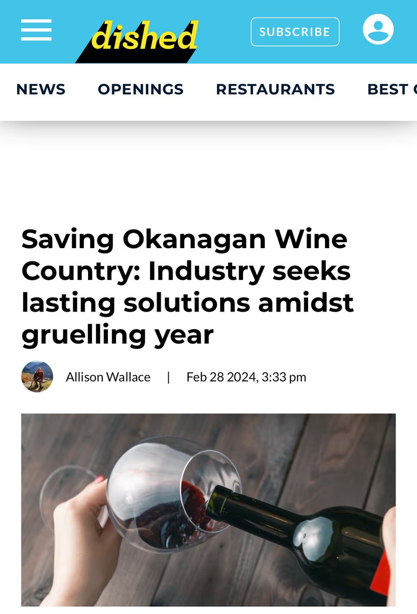 allison_wallace's tweet image. After a challenging few years, the BC wine industry faces a new obstacle: a winter deep freeze expected to result in no grapes being harvested in the Okanagan in 2024. My latest article for @DailyHiveVan looks at what comes next: tinyurl.com/ycx7cssd 
#wine #BCwine #winelover