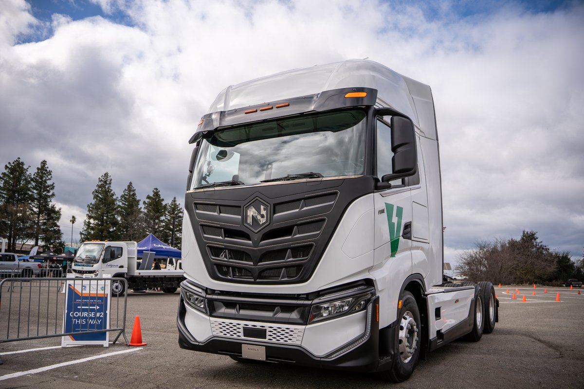 Today at the 2024 Trucking with Clean Fuels Conference and Zero Emission Convoy at the Port of Stockton, the Nikola hydrogen fuel cell electric truck and battery electric truck were among 30 other zero-emissions commercial vehicles, showcasing the diverse landscape of