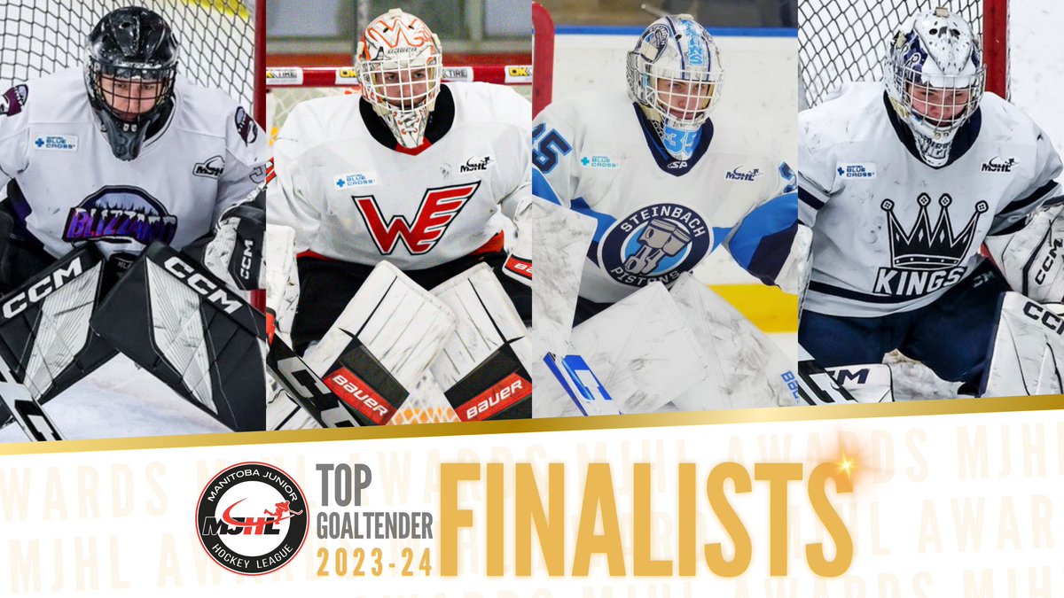 🏆 Meet your 2023-24 Ed Belfour Top Goaltender Award Finalists!

Tomas Anderson - @TheBlizzardMJHL 
Malachi Klassen - <a href="/winklerflyers/">Winkler Flyers</a> 
Cole Plowman - <a href="/MJHLPistons/">Steinbach Pistons</a>
Cole Sheffield - <a href="/dauphinkings/">Dauphin Kings</a> 

📸 <a href="/Pederson_Photo/">Todd Pederson</a> <a href="/Swatter37/">Ryan Sawatzky</a> <a href="/IceWaveMediaMB/">Ice Wave Media 🥅</a>