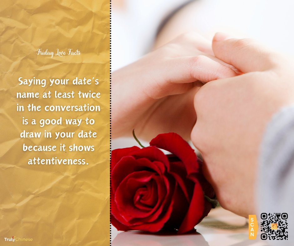 TrulyChinese's tweet photo. Offering compliments to your partner that go beyond their appearance is another method to demonstrate that you're genuinely interested in them.

Download TrulyChinese now!

#TrulyChinese #Chinese #RomanticDate #tgifvibes #datinglife #datingonline https://t.co/DS9saIwzsc
