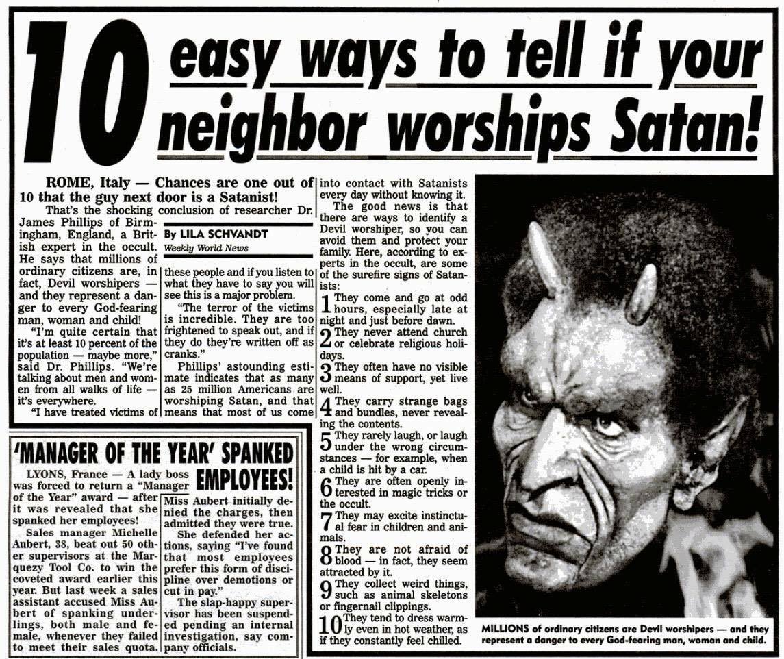 Here is a handy guide if you’re curious.

If you’re the neighbour in question.. at least you know what tell signs they are looking for?