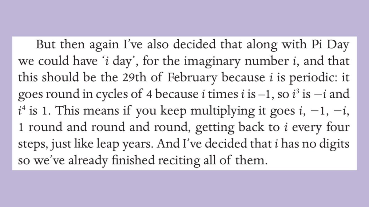 DrEugeniaCheng's tweet image. Happy i Day!! As explained in "Is Math Real" haha: