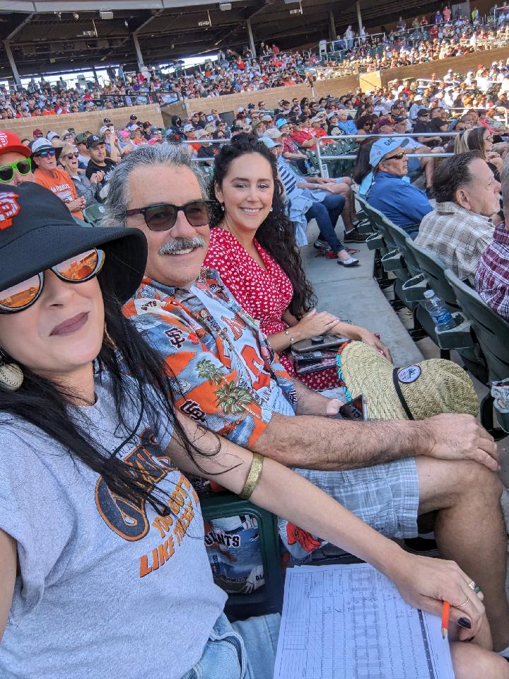 Always fun sneaking into the game to catch a few innings with these two ⚾