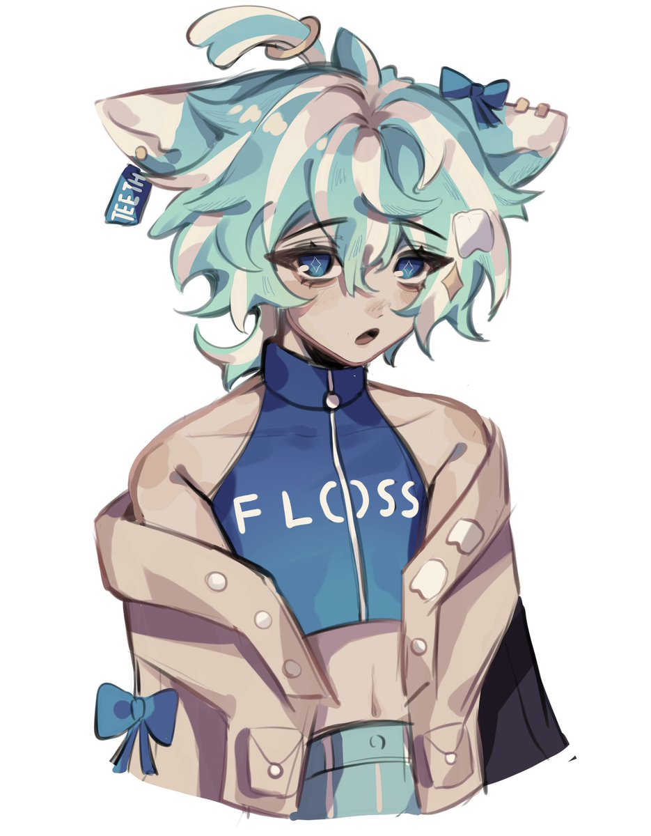 Colored sketch of someone’s adopt cuz I rlly liked their design still experimenting w styles atm🙂‍↕️