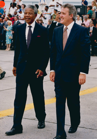 As PM, Brian Mulroney led the effort within the British Commonwealth to sanction South Africa for apartheid.
When Nelson Mandela was released on Feb. 11, 1990, one of his first calls was to Brian Mulroney to thank him. 
On June 18, 1990, Mandela came to Canada.

📸LAC 3719335