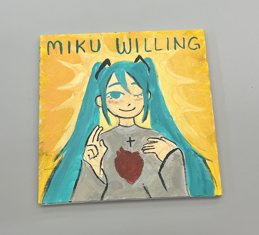 wockpurz's tweet photo. was in a rush but i speedpainted this jesus miku today https://t.co/IdGsVUoKs1