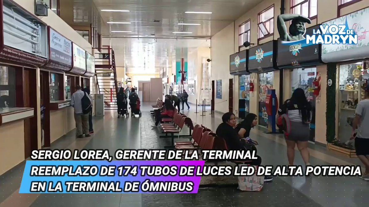 vozdemadryn's tweet photo. LUMÍNICA EN LA TERMINAL DE ÓMNIBUS DE PUERTO MADRYN CON 174 TUBOS LED DE... https://t.co/uIYBkElIqe a través de @YouTube #Madryn #Chubut https://t.co/j7psodZyxI