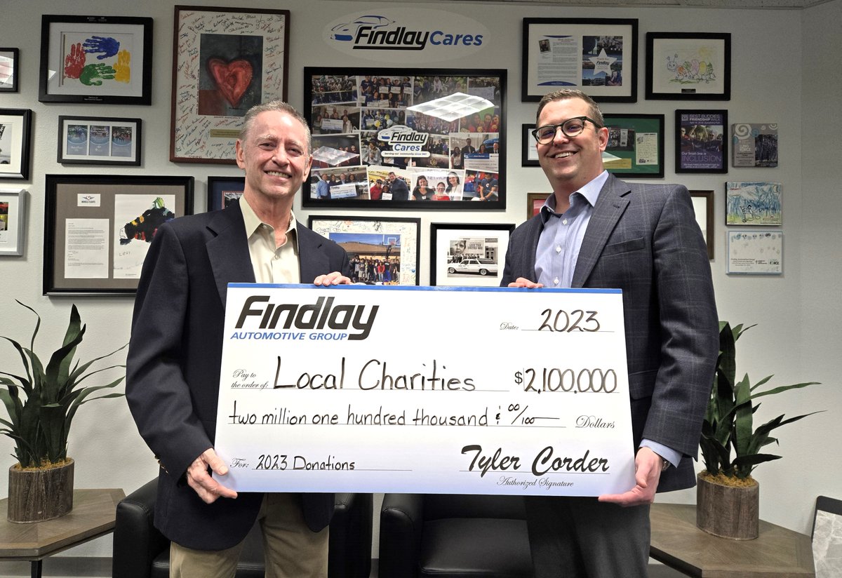 We make giving back to the community a priority. We're thankful to be in a position to have given more than 2.1 million to local non-profits last year.