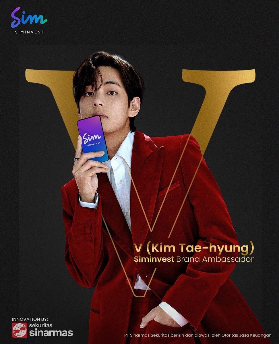 'Whenever, wherever, whoever'

SIMINVEST BRAND AMBASSADOR V (KIM TAEHYUNG)
SIMINVEST AMBASSADOR V
KIM TAEHYUNG FOR SIMINVEST
#TaehyungxSimInvest
#SimInvestxV 
#뷔 
#김태형 
#V 
#kimtaehyung
#ExperienceLimitlessWithSimInvest
 x.com/siminvest_id/s…