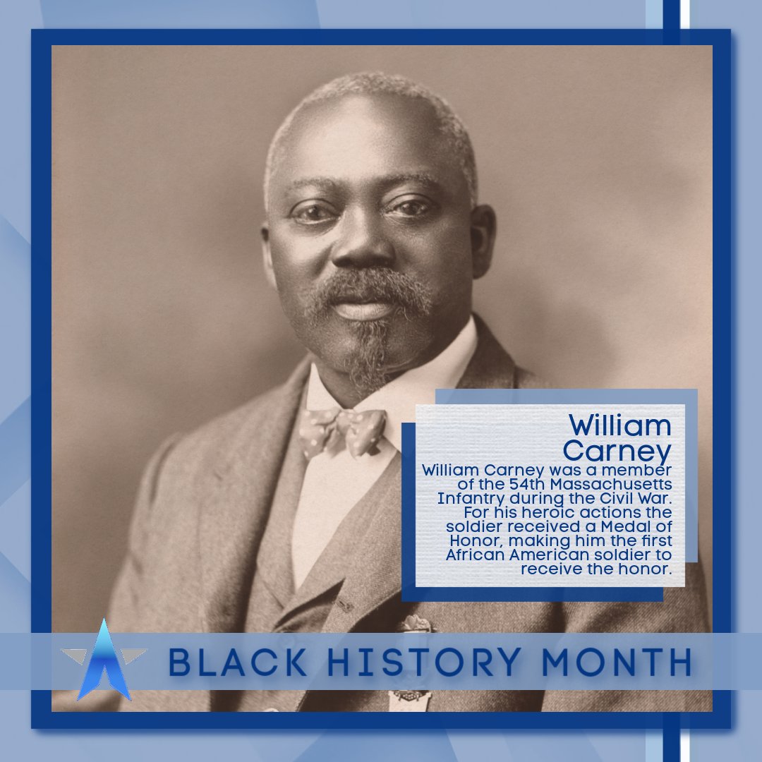 DiamondAdvanEdg's tweet photo. William Carney was a member of the 54th Massachusetts Infantry during the Civil War. For his heroic actions he received a Medal of Honor, making him the first African American soldier to receive the honor. #DiamondAdvanEdge #blackhistorymonth #diamondadvanedge #barrierbreakers https://t.co/cevYTrC7ZR