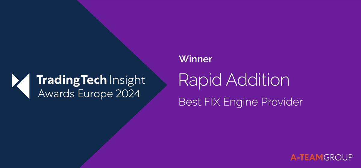TradingTechIns's tweet photo. Congratulations to @RapidAddition; winner of the 2024 TradingTech Insight Award Europe for Best FIX Engine Provider.

https://t.co/aCkrccl17p

#TTIawards #tradingtech #FIXengine https://t.co/AGSq0Su0Ut