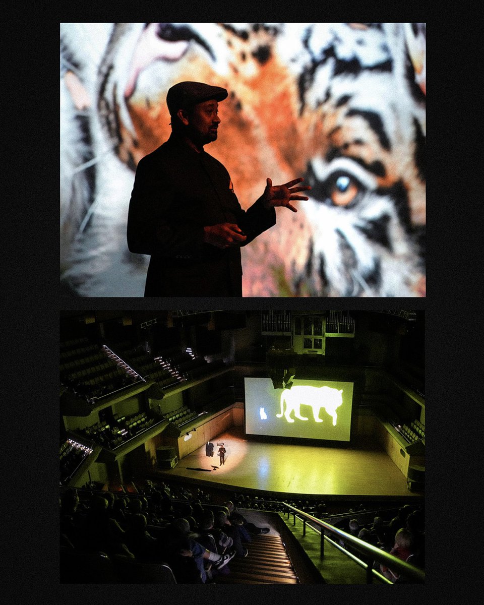 11NathanF's tweet photo. This week I had the chance to shoot the @NatGeo Live event: Wild Cats Revealed with @SandeshKadur . A great experience getting to watch Sandesh share his passion for wildlife with the audience. 🐆🐾

Thank you to Sandesh, Caitlyn Clarke, and @roythomsonhall for the opportunity! https://t.co/8C0vHIqvWM