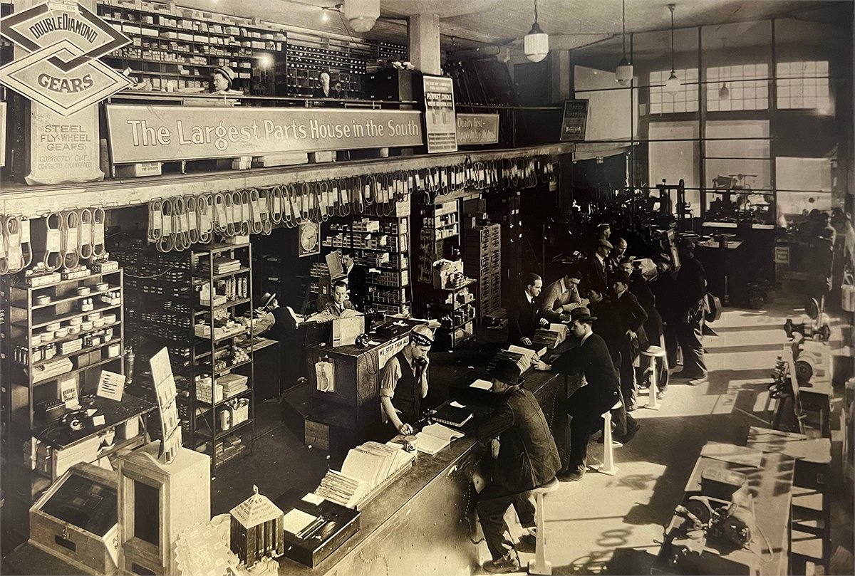 In 1925, Carlyle Fraser and William Martin, opened an auto parts store in Wheeling, WV and NAPA Auto Parts was established. In 1928, Mr. Fraser sold his interest in the store, so they could purchase Motor Parts Depot, in Atlanta, GA, later renamed Genuine Parts Company (GPC).