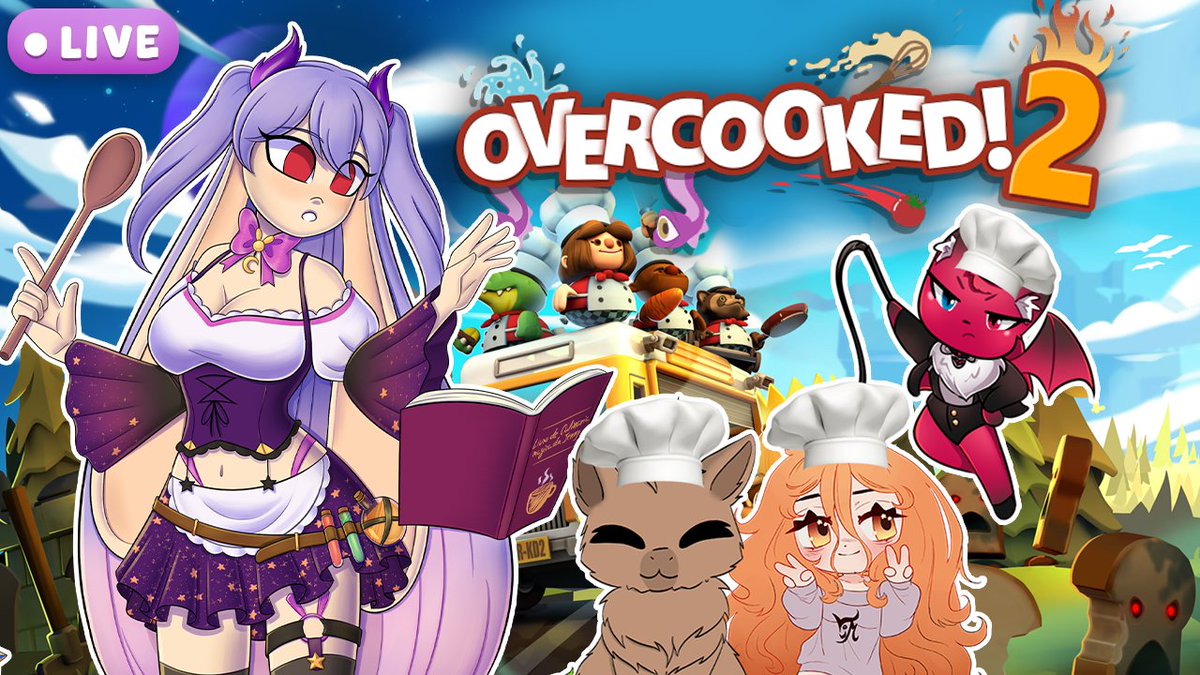 JennyTsukino's tweet photo. ✨ Live ON ˎˊ˗      

      Boaa noiteeee!! Hoje teremos pesadelo na cozinha com a @vyckvym,  @KenshinEmpress e o @Fukuis4n em collab no Overcooked 2 🙏😆

╰ ✰ https://t.co/WCzmtckrrf 

#VtuberBR https://t.co/eqRtteEm1x