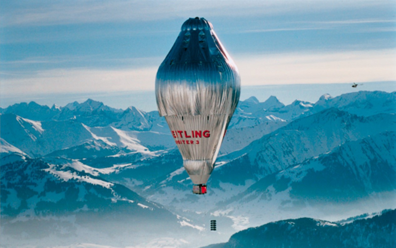 Ron Eisele on X 1 March 1999. Bertrand Piccard FRSGS and Brian Jones launched in the balloon Breitling Orbiter 3 from Chateau d Oex in Switzerland on the first successful non stop balloon circumnaviga...