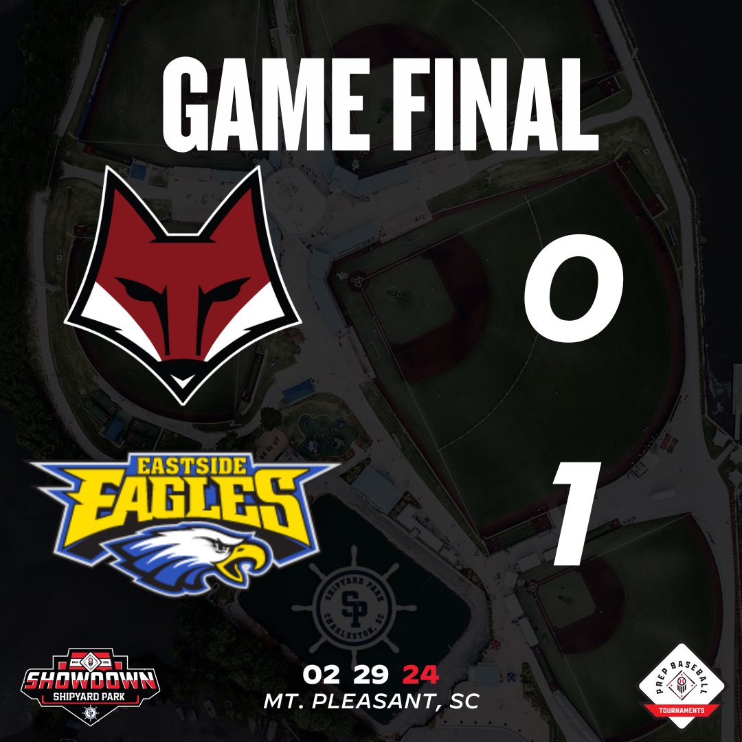 GAME FINAL 

<a href="/EHSDiamondEagl2/">@EHSDiamondEagles</a> | 1
<a href="/AR_Baseball_/">AR Baseball</a> | 0

#PBShipyardShowdown24