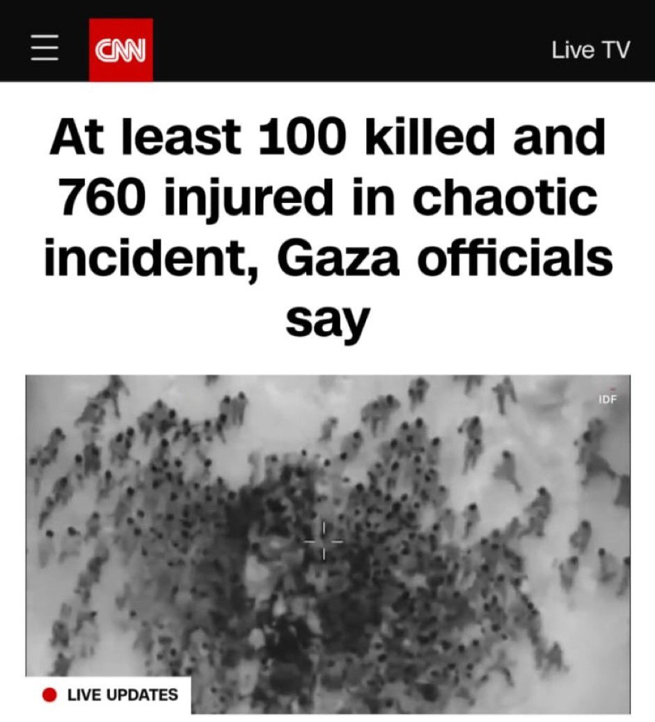 fbhutto's tweet photo. This was a massacre, @cnn. What a shameful absence of even an iota of journalistic integrity https://t.co/hlDs0xF53K