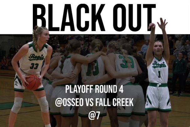 Game Day 🚨 🏀Regis vs. Fall Creek 🏟️ Osseo-Fairchild HS ⏰ 7:00 PM