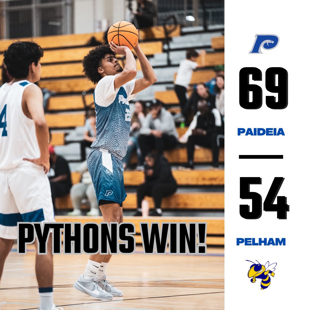 PYTHONS WIN!! A 69-54 victory over Pelham High School in the Elite 8 of the State Playoffs! Your Pythons are headed to the Final Four!! #GoThons