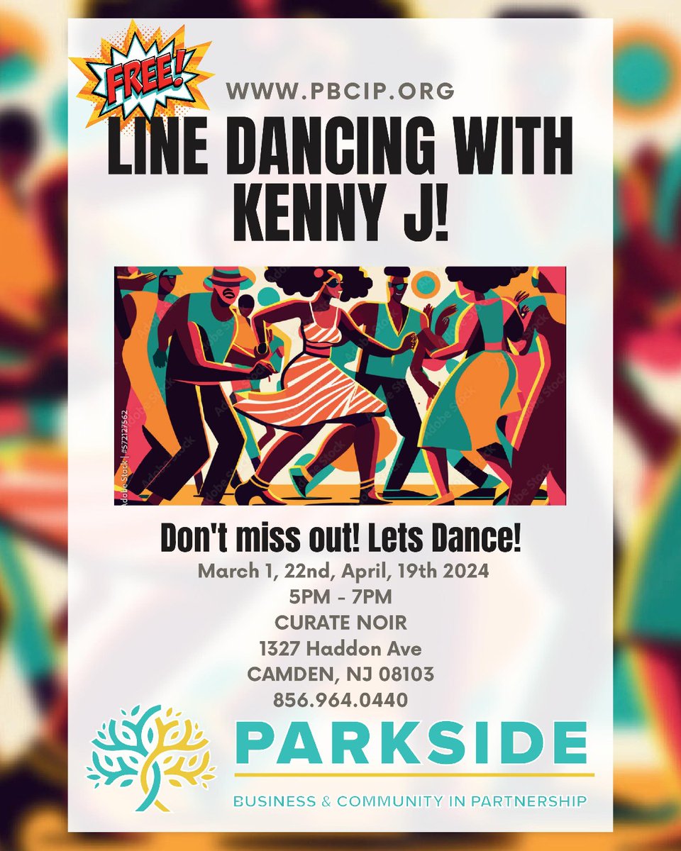 Line dancing tomorrow at Curate Noir !!! Dont mis out ! Kenny J is in the building !! #PBCIP #PARKSIDE