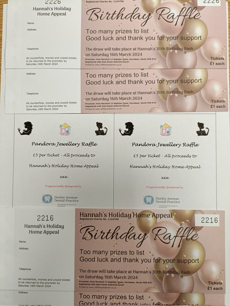 If you are unable to make our celebratory ball you can still purchase raffle tickets 💕🌈please email pam@hannahsappeal.org xx