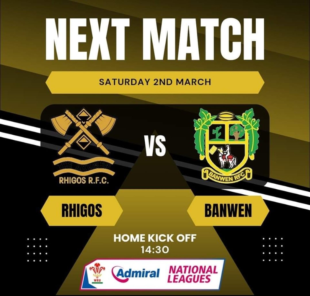 BanwenRFC's tweet photo. Rhigos away for the boys this weekend in which will be another good game. #villagerugby #blackdragons #axemen https://t.co/YHxDj7E70B